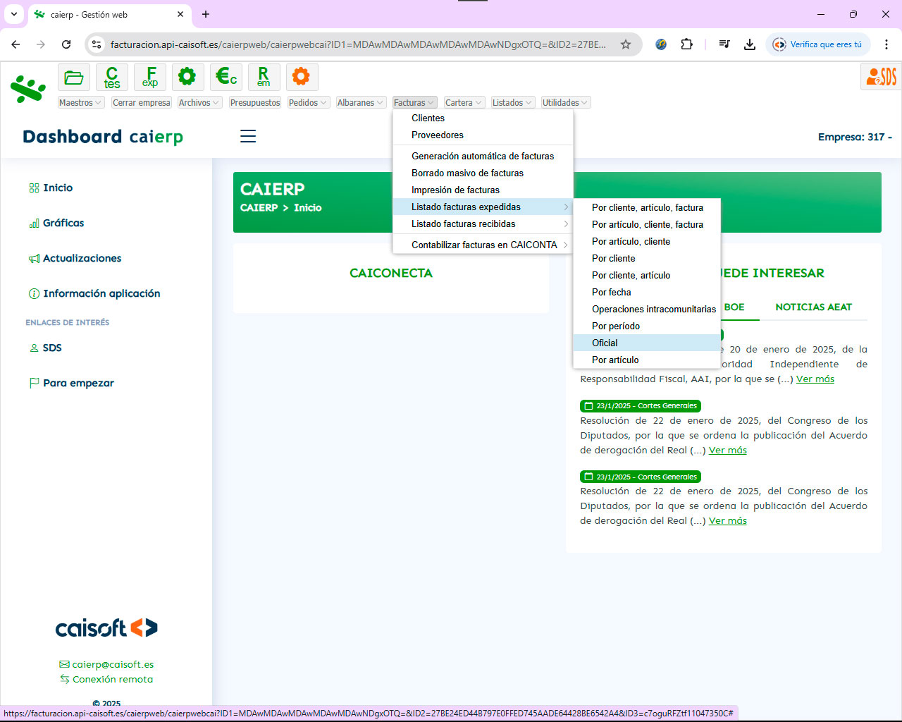 Crea y organiza listados estándar o personalizados adaptados a tus necesidades con CAIERP Gestión avanzada de listados estándar y personalizados con el software ERP CAIERP